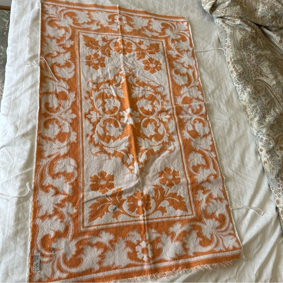 Vintage Sears Drylon Towel Set - Orange - Picture 4 of 8